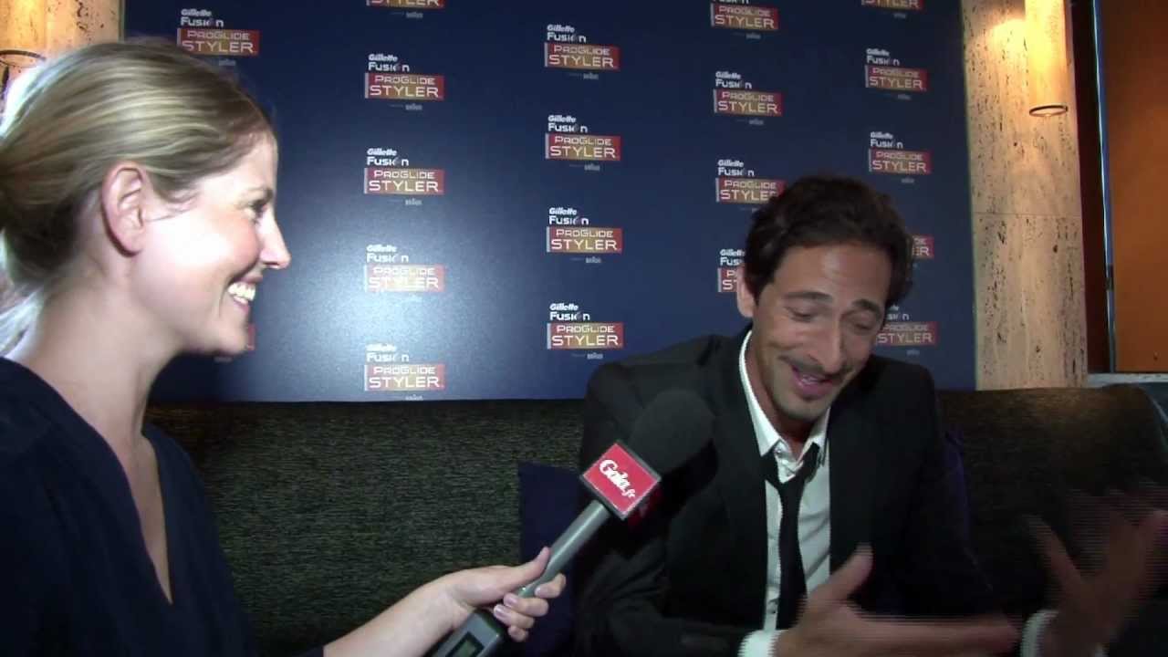 Interview d'Adrien Brody pour Gillette