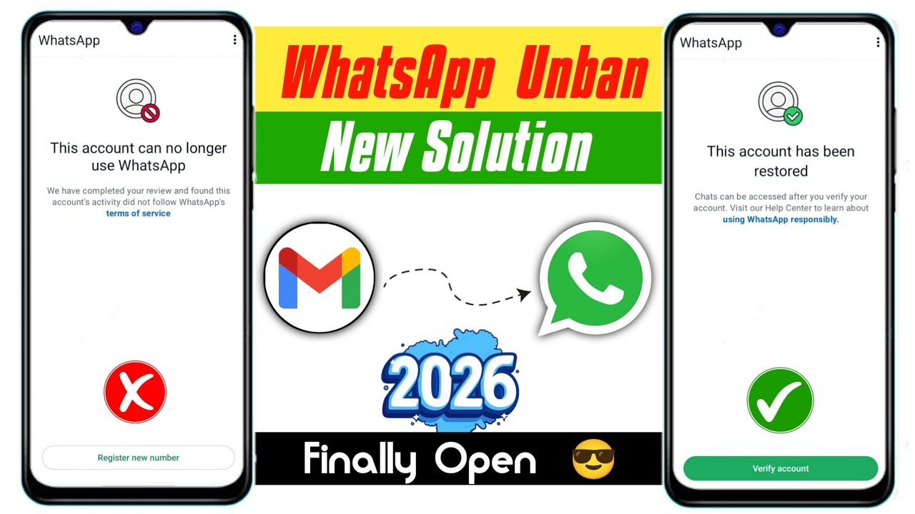Live proof Unban 🔴 |  WhatsApp Ban Problem New Solution 2026 | Whatsapp unban Kaise karen 2026