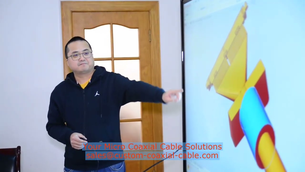 fine pitch mini coaxial cable harness coaxial connector types 20441 001e 01 48 awg micro coax cable