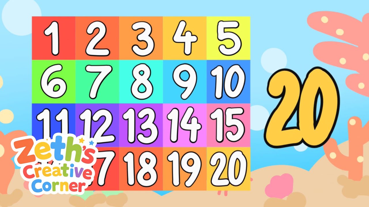 Let’s Count from 1-20 | Count Along with Zeth’s Creative Corner | Counting for Children