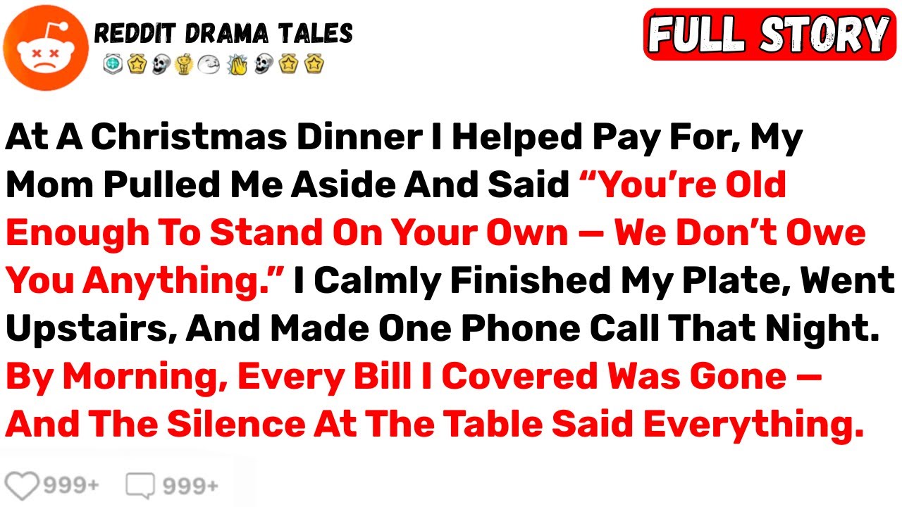 At A Christmas Dinner I Helped Pay For, My Mom Pulled Me Aside And Said... - Best Reddit Stories