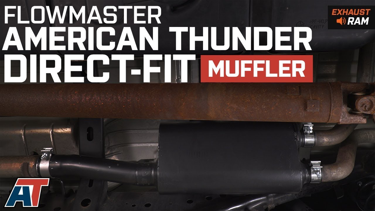 2009-2018 Ram 1500 Flowmaster American Thunder Direct-Fit Muffler 5.7L Exhaust Sound Clip & Install