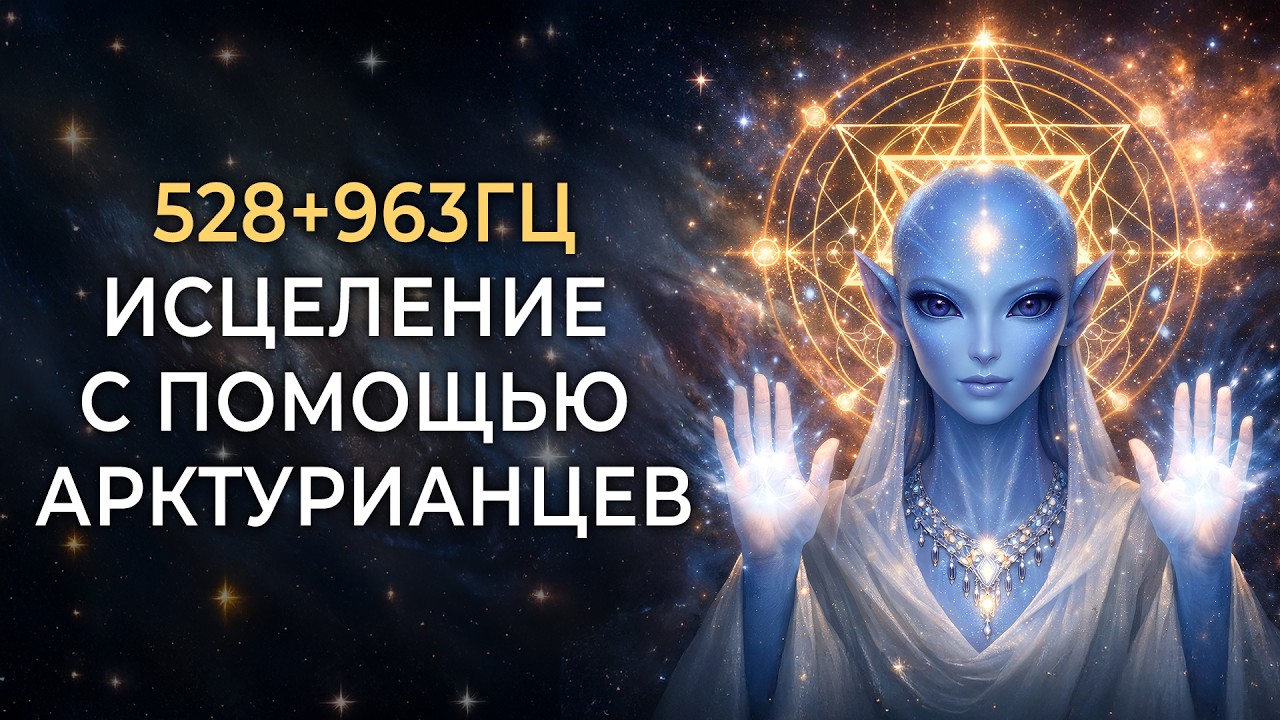528+963гц Исцеление с Помощью Арктурианских Душ: Глубокая Регенерация Клеток и Восстановления ДНК