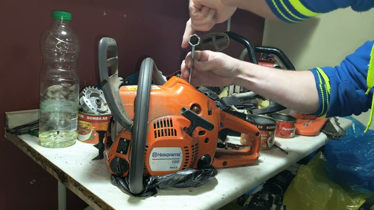 Husqvarna 120 Mark II hibafeltárás :Aztán kiderült,csak a romlott benzin volt a baja 😀2. rész