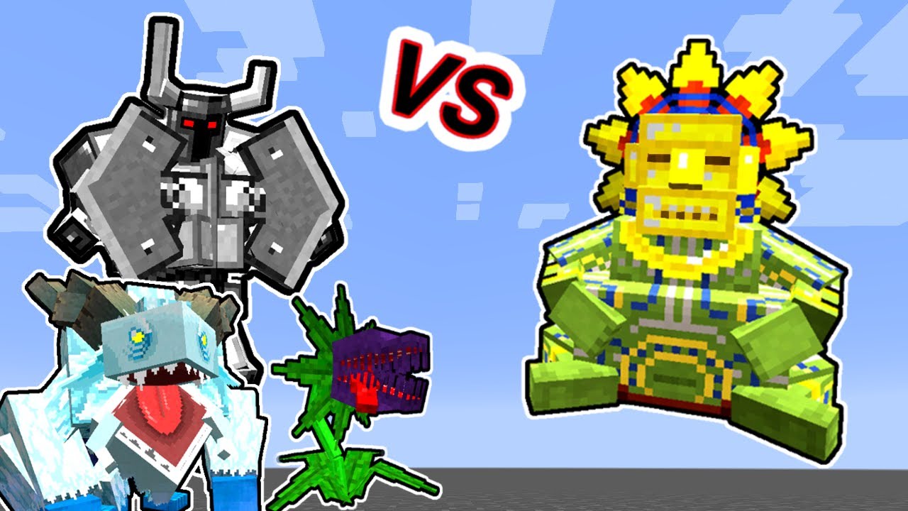 Barako Vs. Mowzie's Mobs Monsters in Minecraft