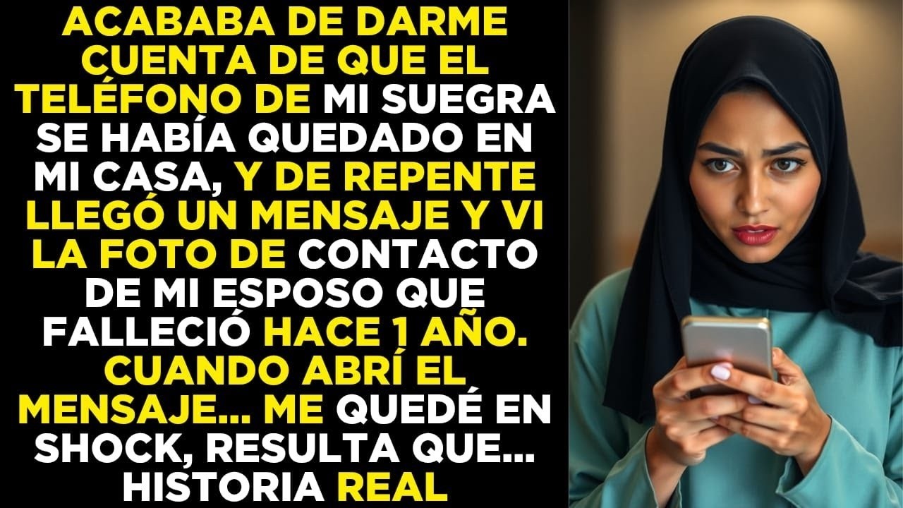 Vi un mensaje en el celular de mi suegra… ¡era de mi esposo que murió hace un año!