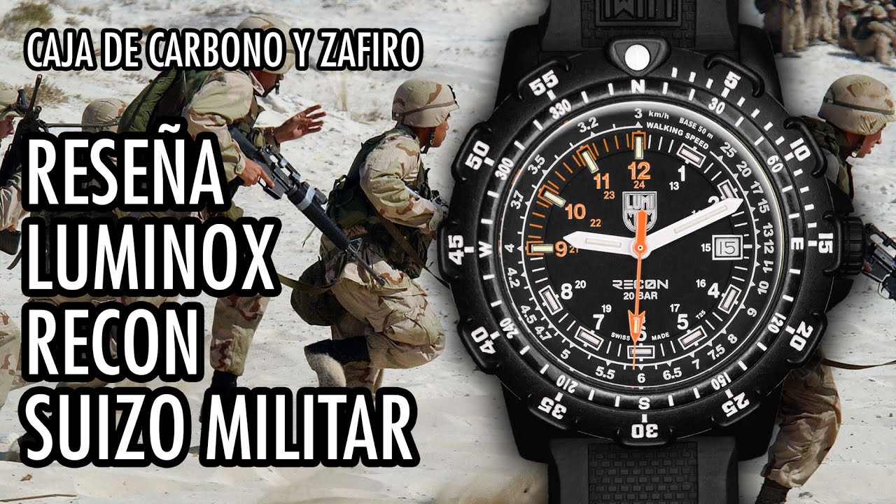 Reseña Luminox Point Recon Suizo Militar Reloj de Cuarzo en Español