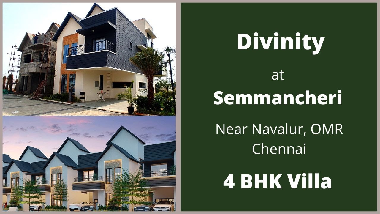 Divinity | 4 BHK Villa | Located On Near Navalur|₹ 1.63 Cr*|More Details             📞+91 7550098989