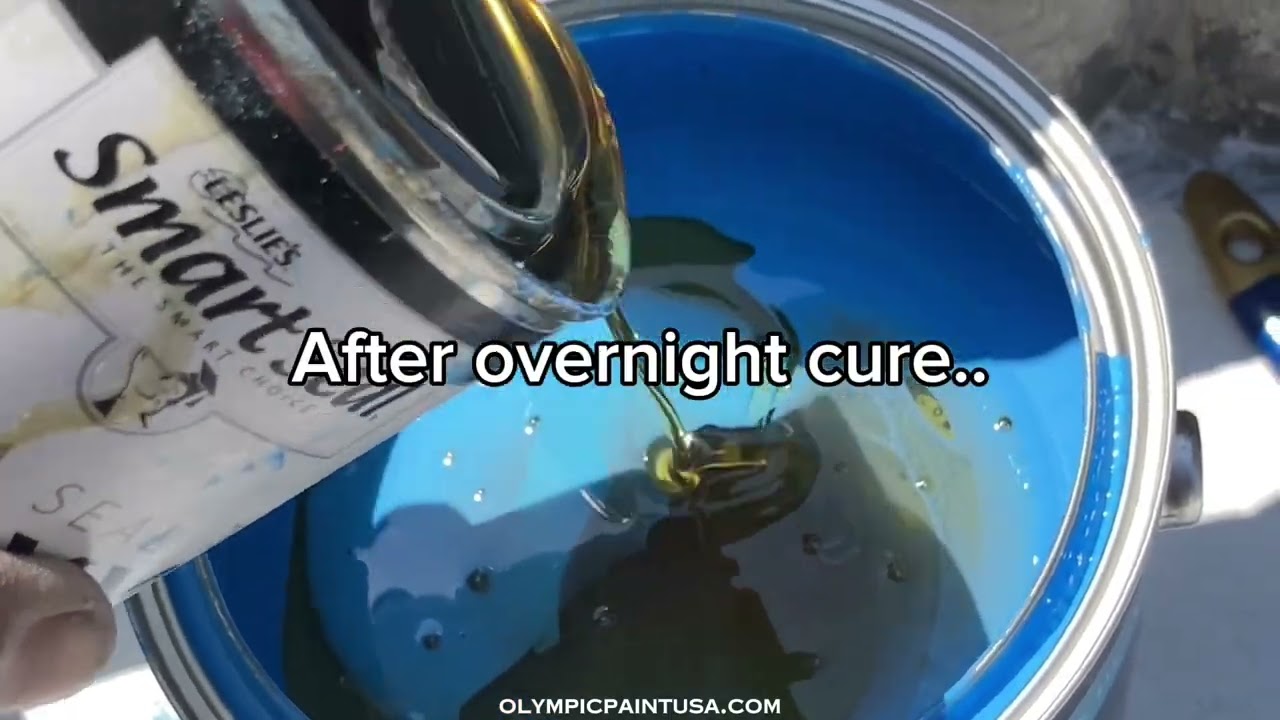 How to paint your pool using Olympic Zeron epoxy paint.