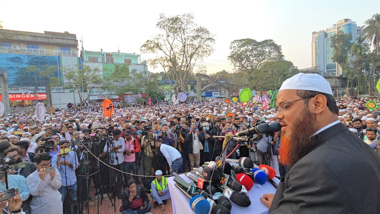 বরিশালে শেষ জনসভায় যা বললেন শায়খে চরমোনাই।