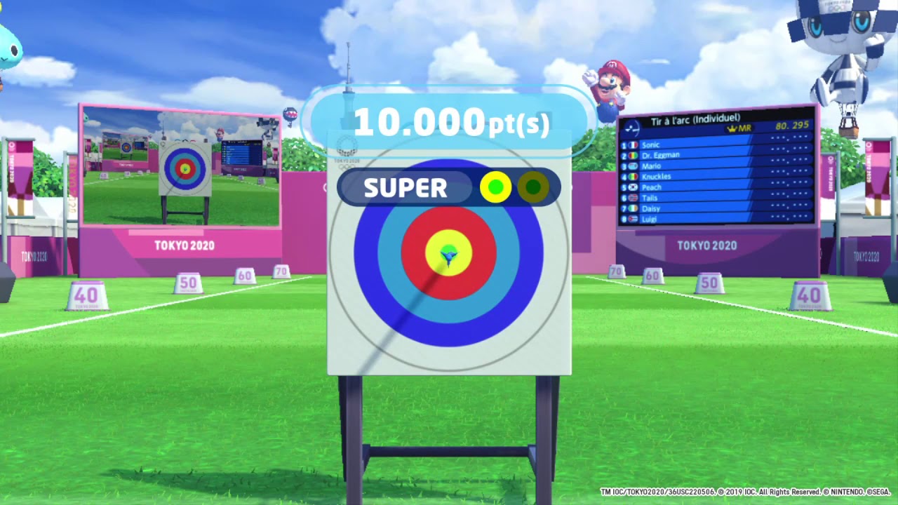 Tir à l'arc - Mario & Sonic aux Jeux Olympiques de Tokyo 2020
