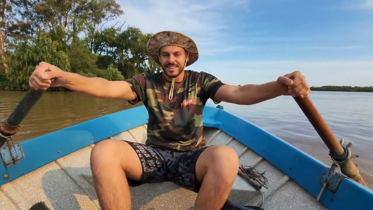 PESCANDO LA COMIDA.🎣 PESCA CON ESPINEL, El mejor pescado frito!
