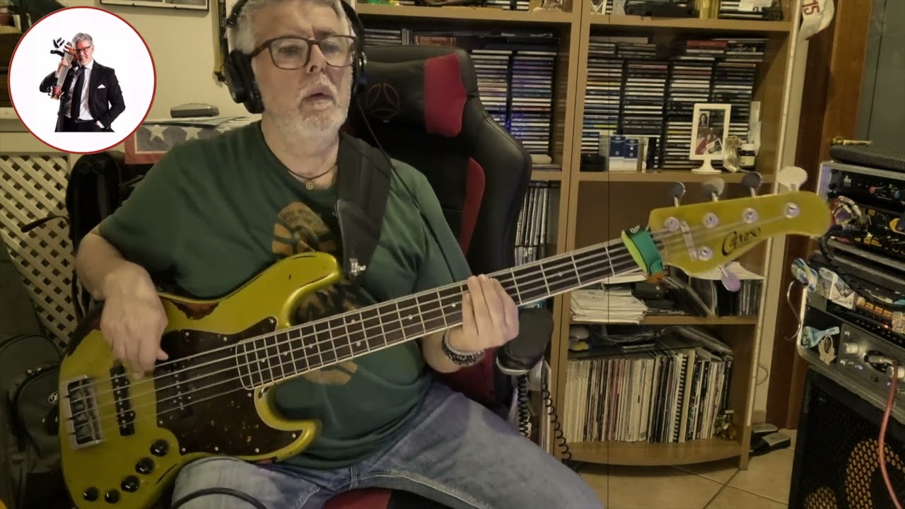 Sicily - PINO DANIELE (personal bass cover) by Rino Conteduca with Capurso spiral vintage relic 5