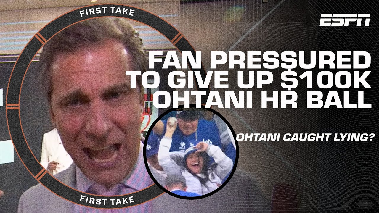 ABSOLUTE DISGRACE 🤬 Shohei Ohtani's first Dodgers HR ball scandal looks really ugly | First Take