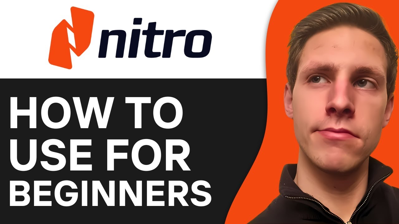 How To Use Nitro PDF Pro | Easy & Fast