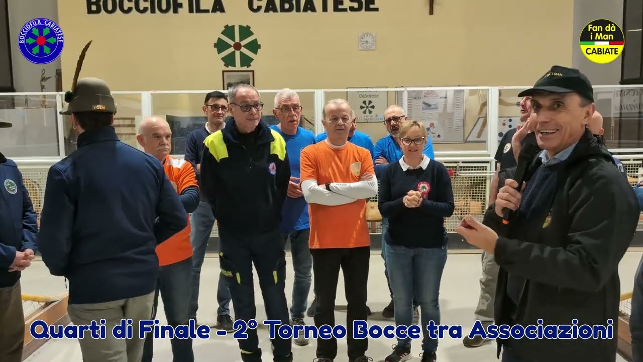 QUARTI DI FINALE 🤾‍♂ - 2° Torneo di bocce tra associazioni Memorial Giuseppe Pandolfi