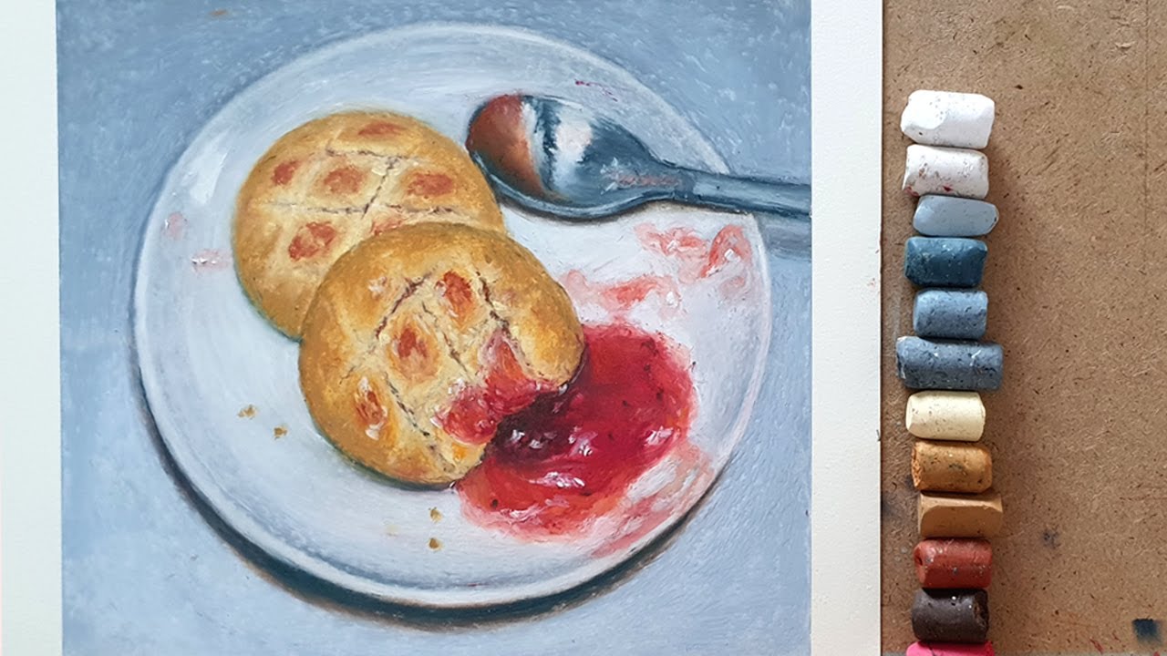 오일파스텔 드로잉 / 간식시간 / Oil pastel / snack time / still life / MUNGYO