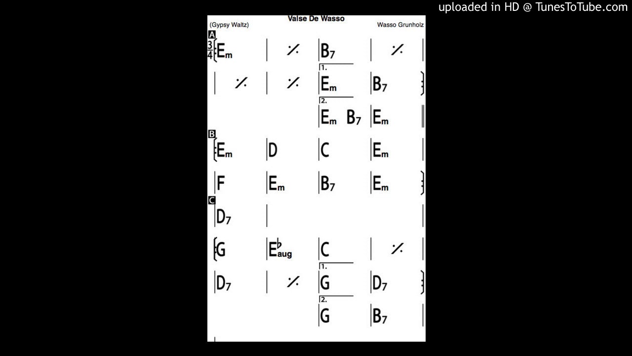 Valse de Wasso - Gypsy Jazz Playalong