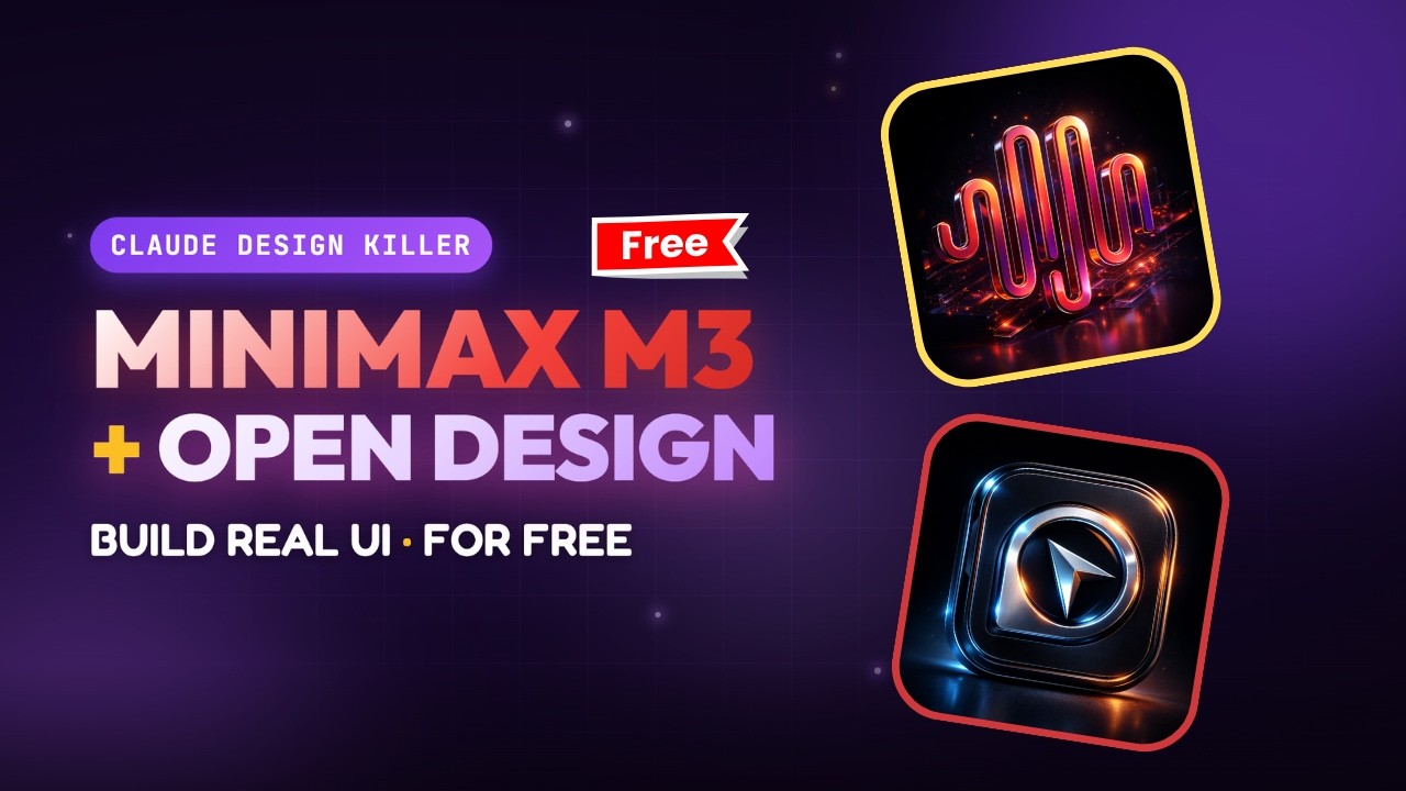 Minimax M3 + Open Design: 100% Free Claude Design Alternative For UI Designs