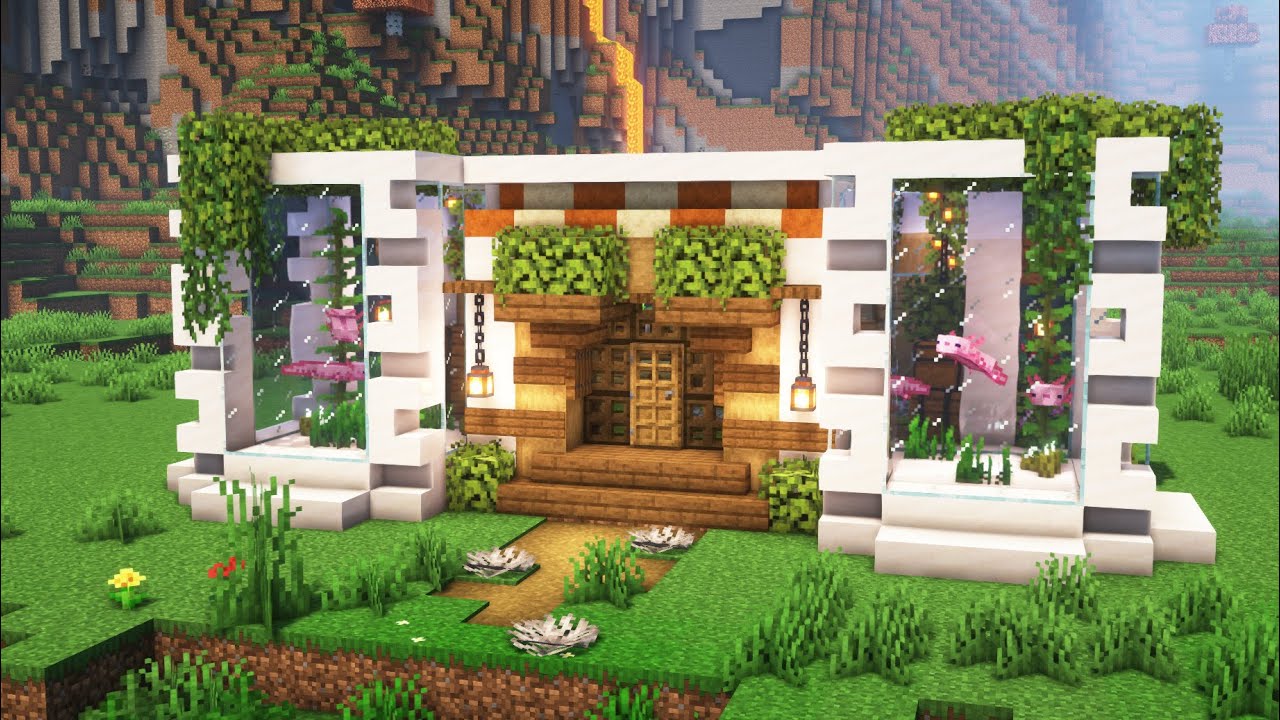 Minecraft: How to Build a Pet Shop | Aquarium Shop Tutorial