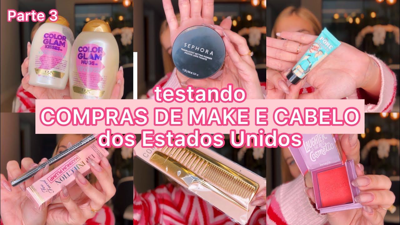 COMPRAS DE ORLANDO E NEW YORK - PARTE 3: MAQUIAGEM E CABELO! *meus favoritos* 🤩