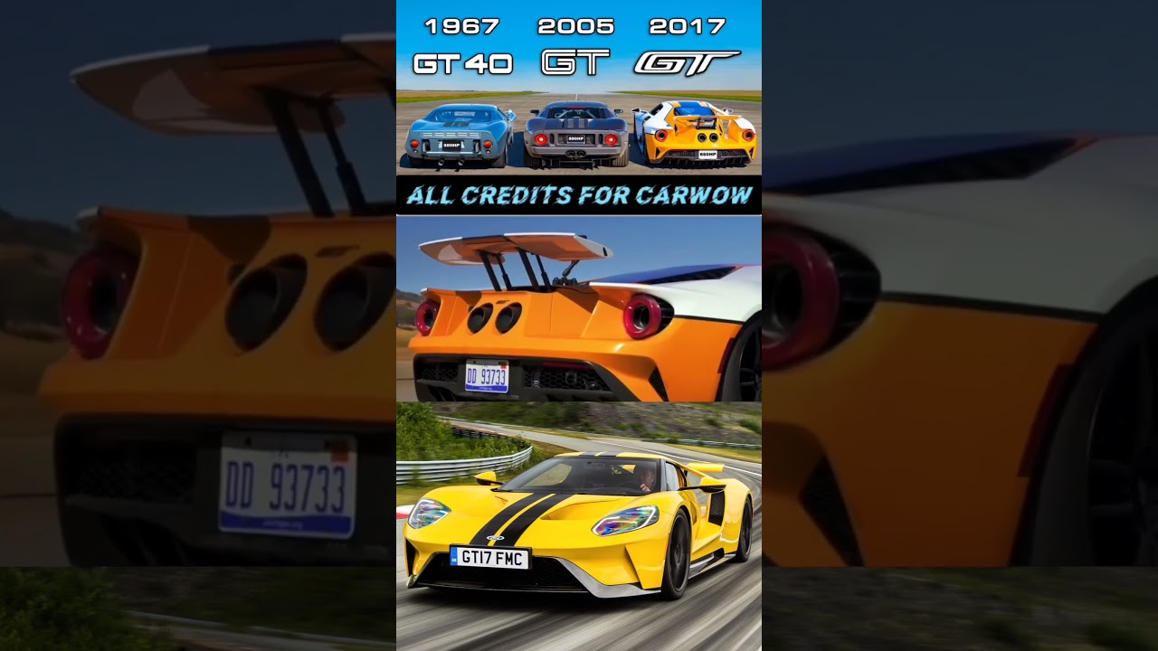 Ford GT Generations DRAG RACE #drag #ford #fordgt