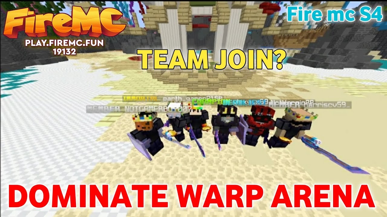 Dominate Warp Arena In This Lifesteal Server || Fire Mc Season 4