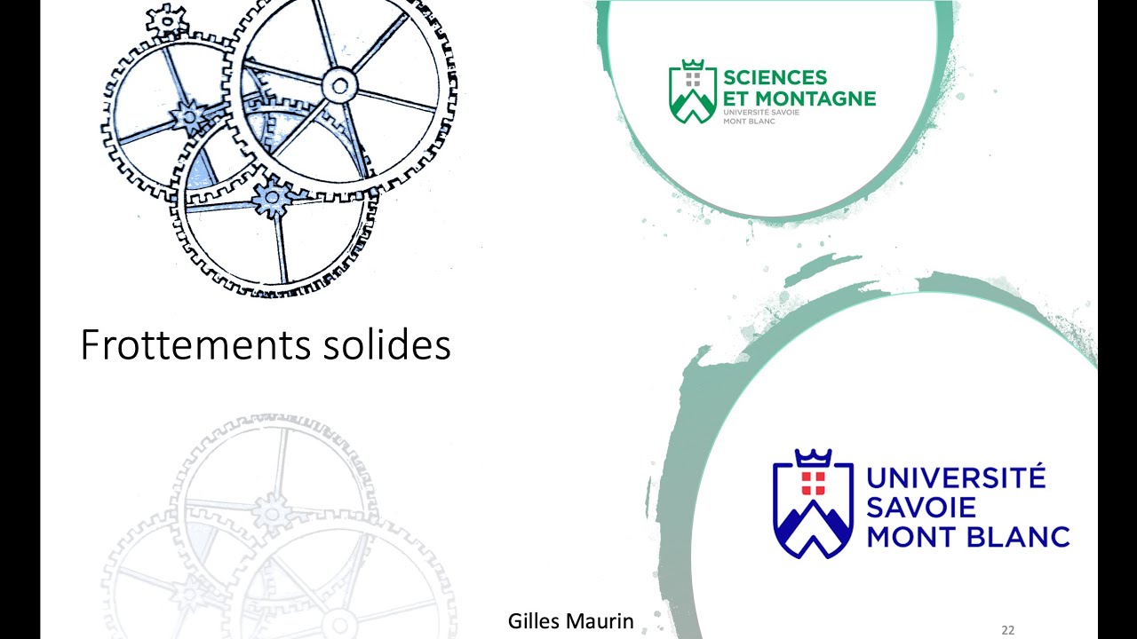 Frottements Solides : les lois de Coulomb (cours)
