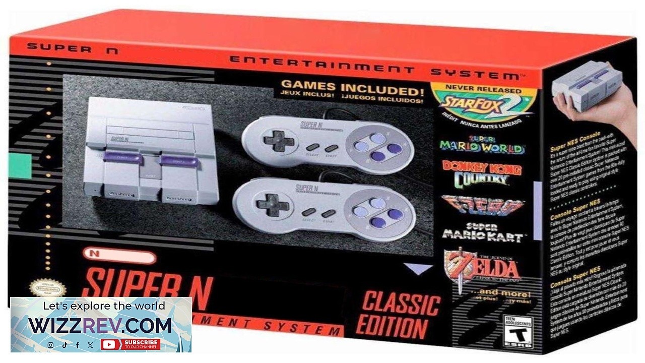 WEYCOM Video Gaming Console S Edition System forSNES Classic Super NES Mini Loaded