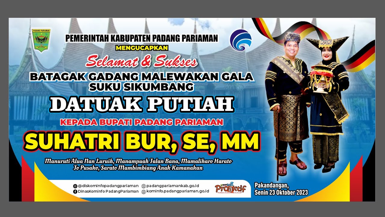 KABA PADANG PARIAMAN|BATAGAK GADANG MALEWA GALA DATUAK PUTIAH SUKU SIKUMBANG 