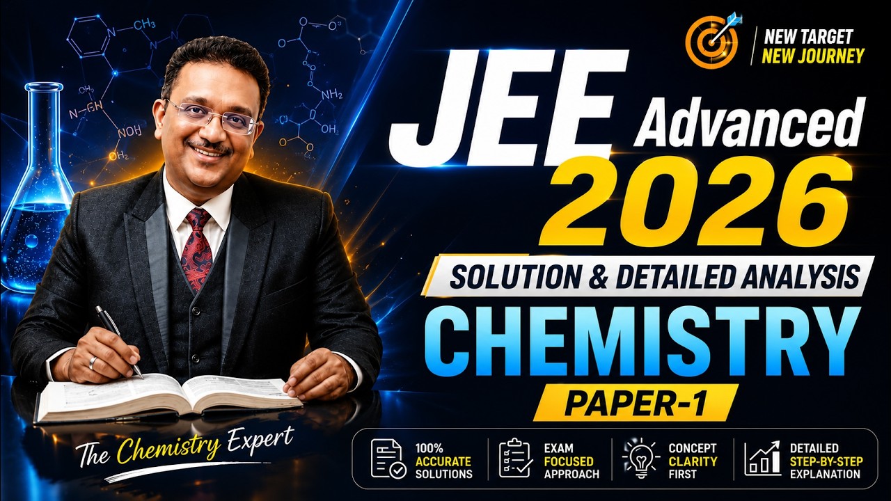 JEE Advanced 2026 Paper 1 Solution by SM Sir 🔥 Full Chemistry Analysis