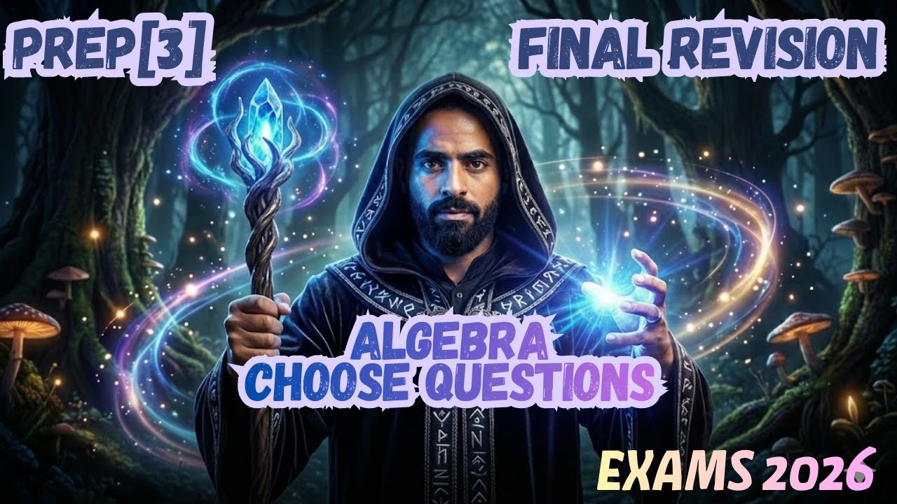 Algebra MCQs | Final Revision Prep 3 (Solve All Choose Questions) exams 2026