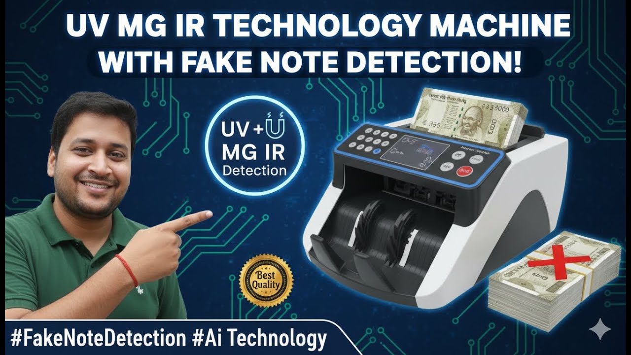 Best Cash Counting Machine with Fake Note Identify Sensor – AKS Oval Plus