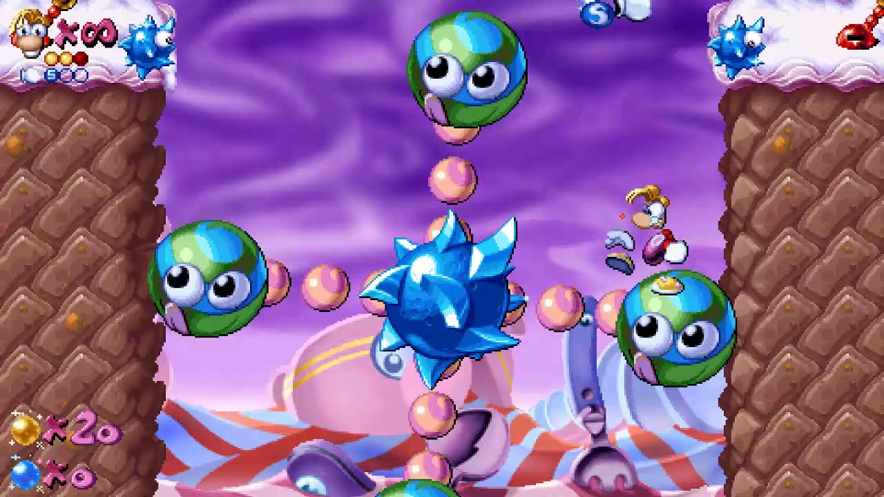 Rayman Redesigner custom levels by Ryemanni : Curse chaos + pink plant  woods