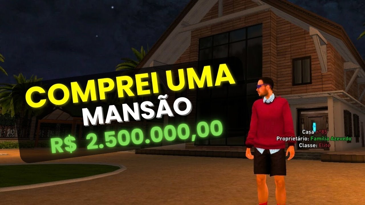 🥳 COMPREI UMA MANSÃO NO RIO RISE ( NOVO GTA RP MOBILE)