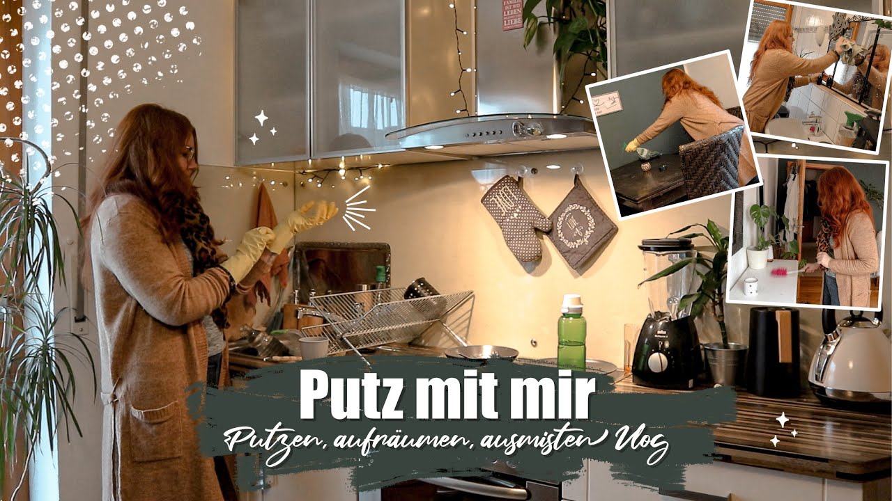 PUTZEN, AUFRÄUMEN & AUMISTEN | Putz mit mir Küche, Bad & Wohnzimmer Vlog