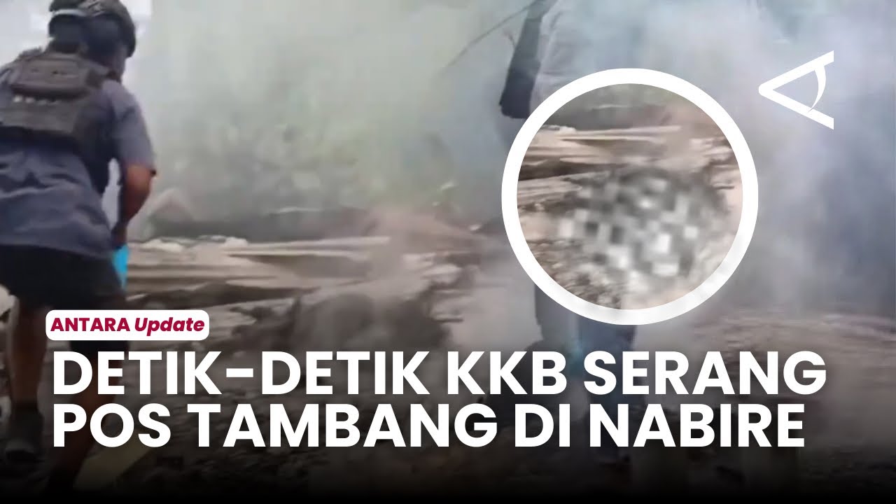 Mencekam! Detik-detik KKB Serang & Bakar Pos Keamanan PT Kristalin di Nabire Papua Tengah