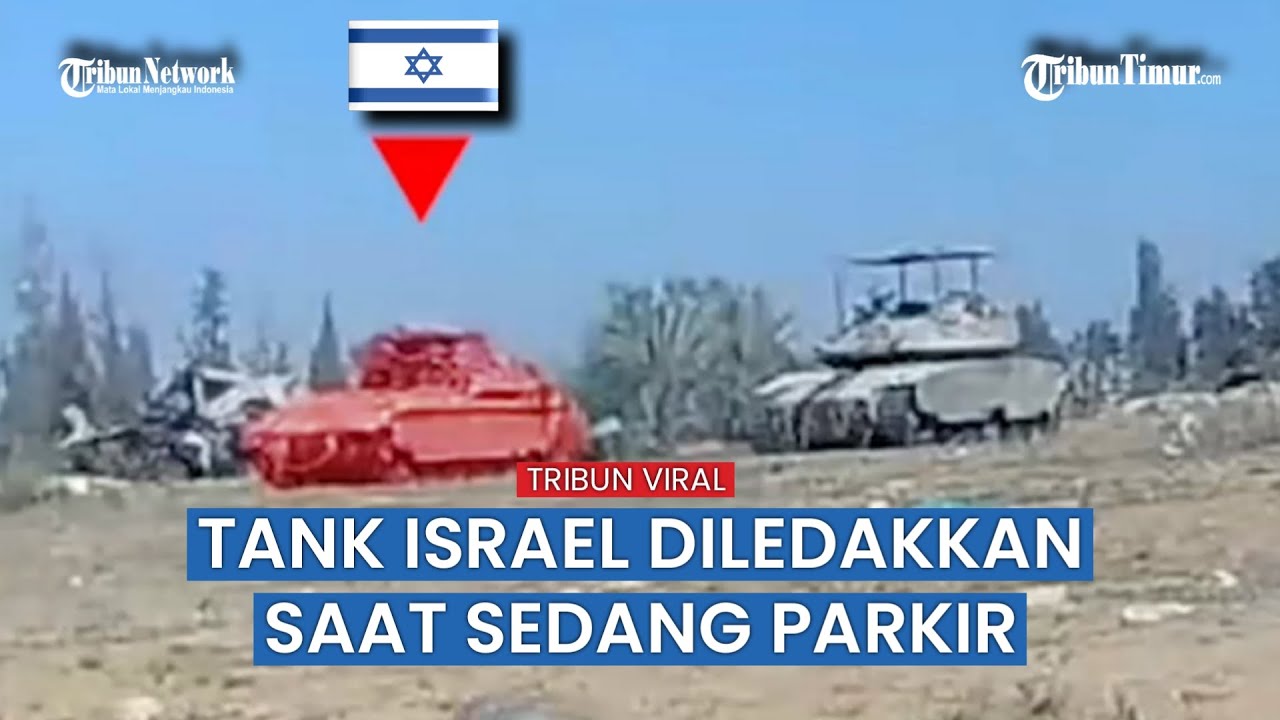 DETIK-DETIK Pejuang Palestina Hancurkan Kendaraan Militer Israel di Rafah