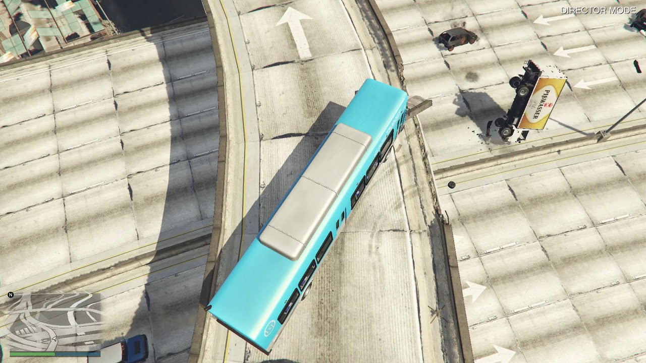 INSANE GTA 5 GLITCH – NPCS DRIVE OFF OVERPASS & EXPLODE! 🤯CAR GO BOOM CRASH TEST CAR GUN MODE