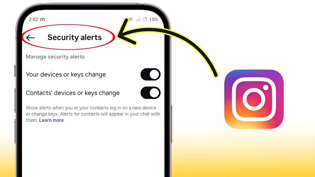 instagram security alerts kya hai | security alerts ka matlab | your device or keys change kya hai