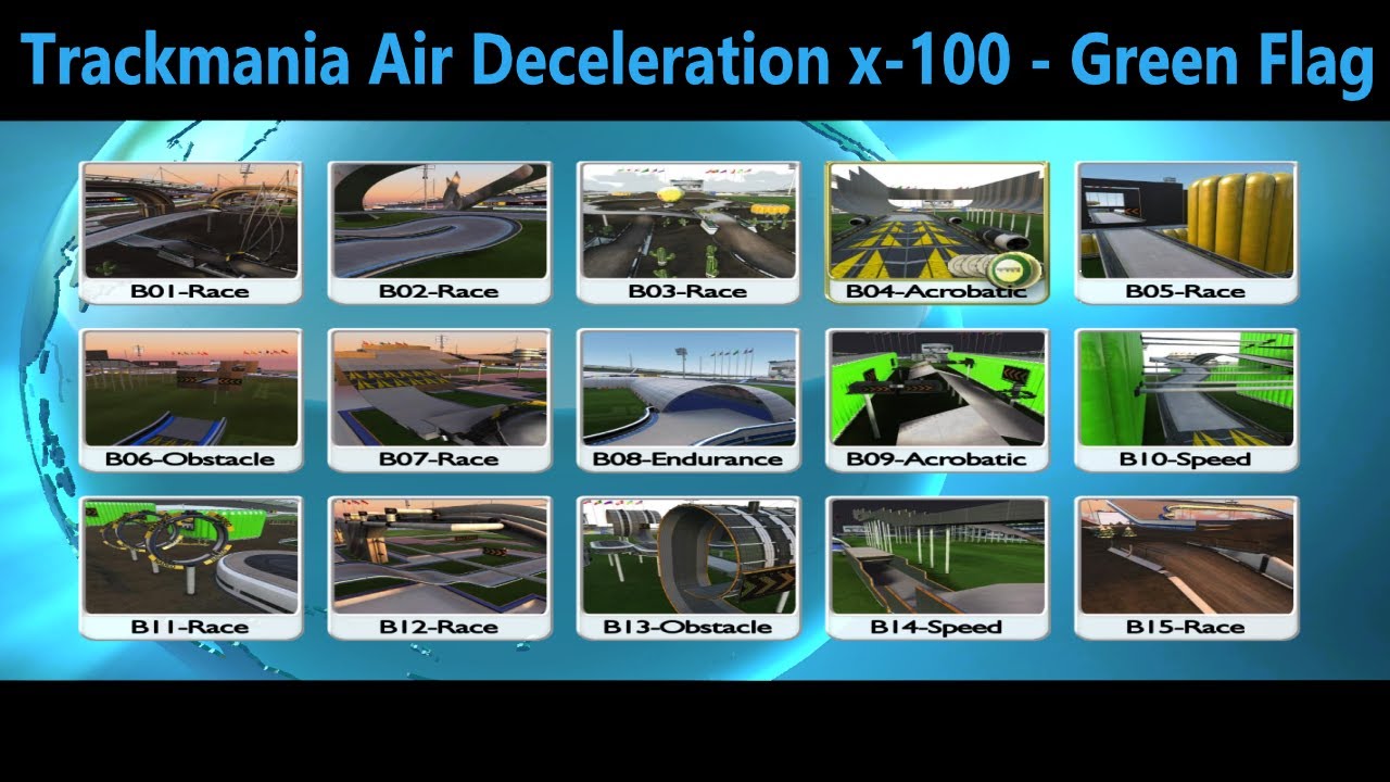 (TMUnlimiter) [TAS] Trackmania Air Deceleration x-100 - Green Flag