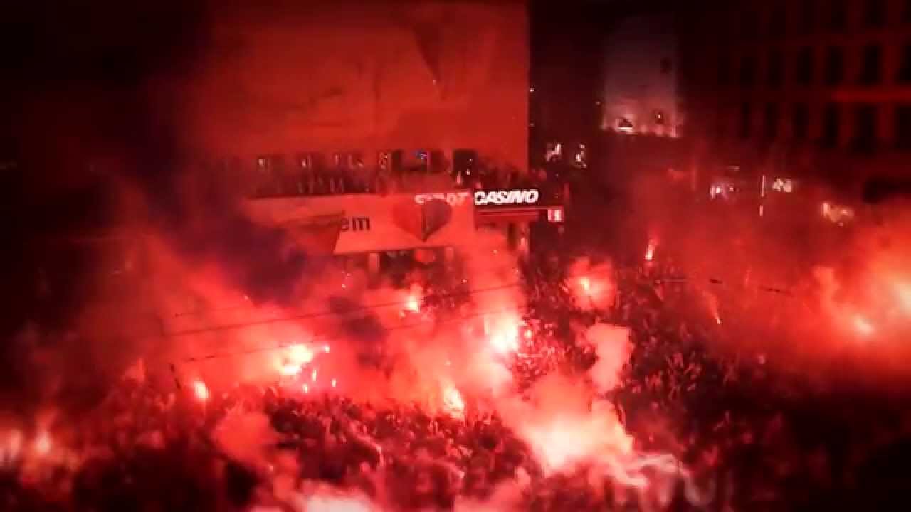 FCB Fans Meisterfeier 2015 Luftaufnahmen Stadion Graffitis  FCB