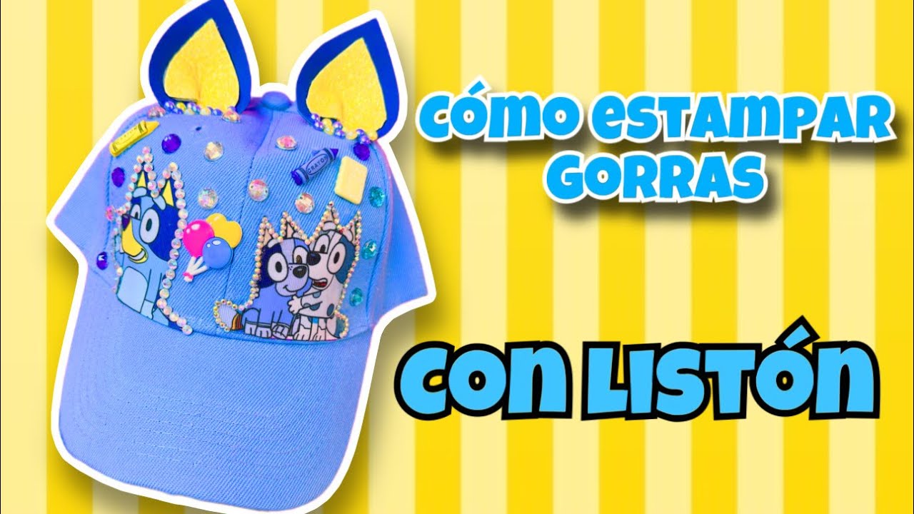 C&oacute;mo estampar gorras en casa - gorras con list&oacute;n - gorras decoradas