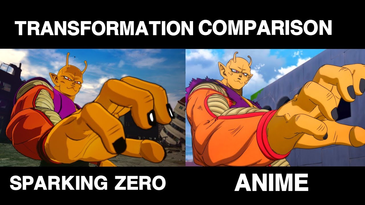 Сравнение трансформаций: Dragon Ball Sparking Zero против аниме, часть 2