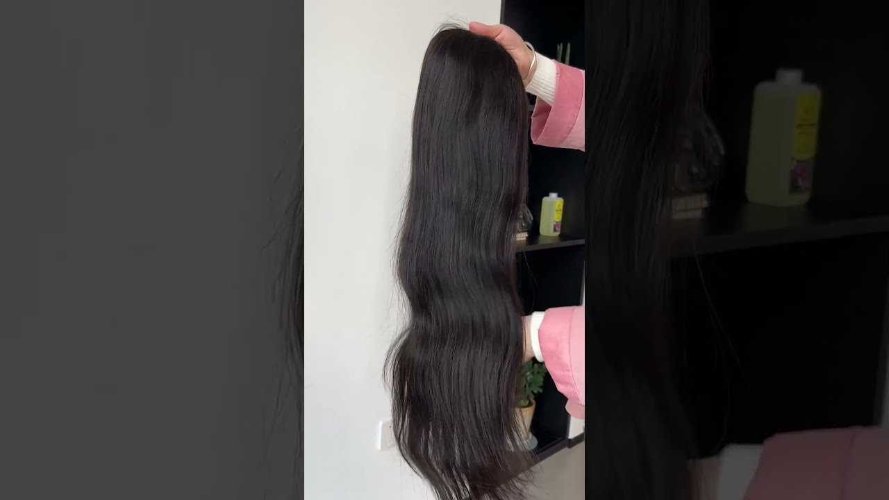 Elevate Your Style With Black Color Silk Top Full Lace Wig (NSTW-092) #hairwig #humanhairwig #wigs