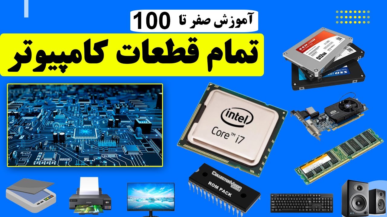 آموزش کامل قطعات کامپیوتر با مثال! | دسته‌بندی + کاربرد هر قطعه
