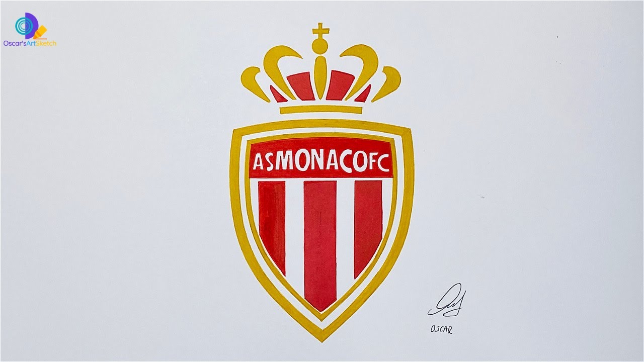 FOOTBALL #93 : Drawing Logo of AS Monaco - Ligue 1