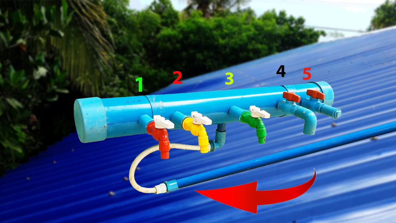 Why didn't I know this before! How to Install and connect 1/5 in PVC water pipe.