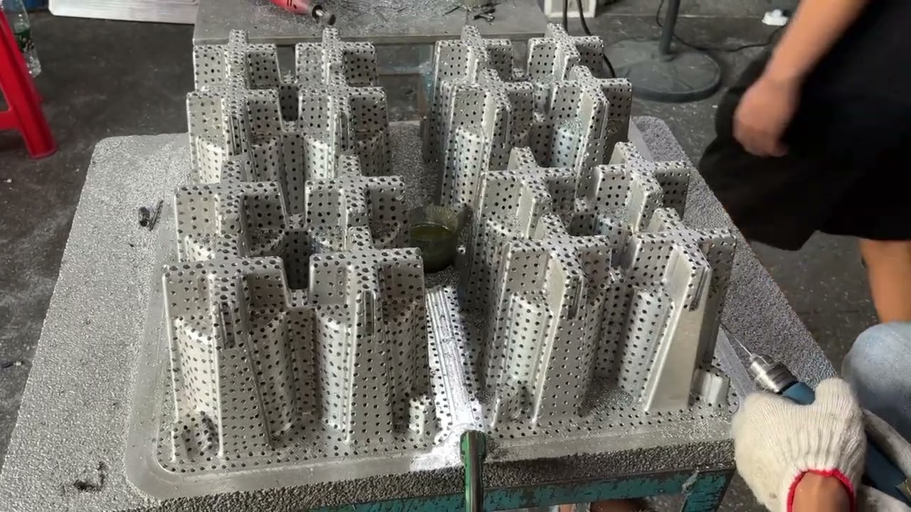 Paper mould pulp packaging Candle tooling punching hole