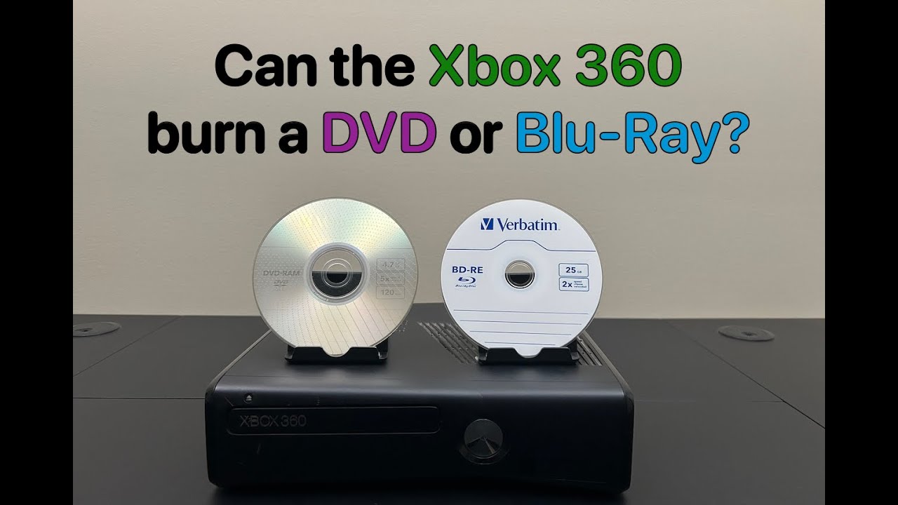 Can the Xbox 360 burn a DVD or Blu-Ray?